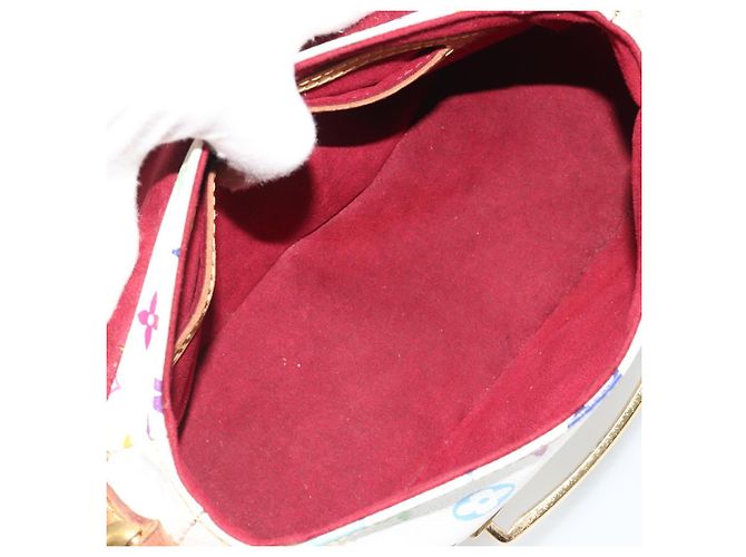 LOUIS VUITTON Borsa a Spalla Monogram Multicolor Marilyn Bianco M40206 Auth 186372 - vista 11