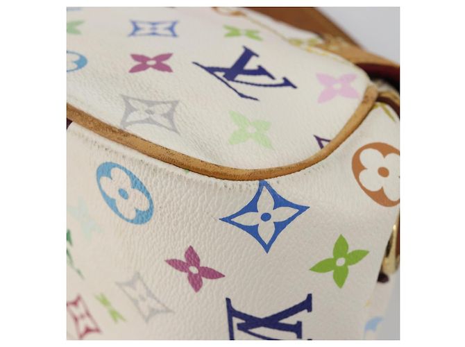 LOUIS VUITTON Borsa a Spalla Monogram Multicolor Marilyn Bianco M40206 Auth 186372 - vista 17