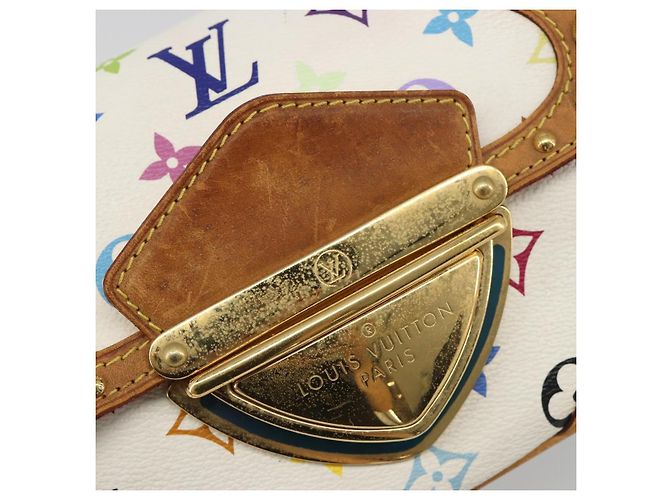 LOUIS VUITTON Borsa a Spalla Monogram Multicolor Marilyn Bianco M40206 Auth 186372 - vista 19