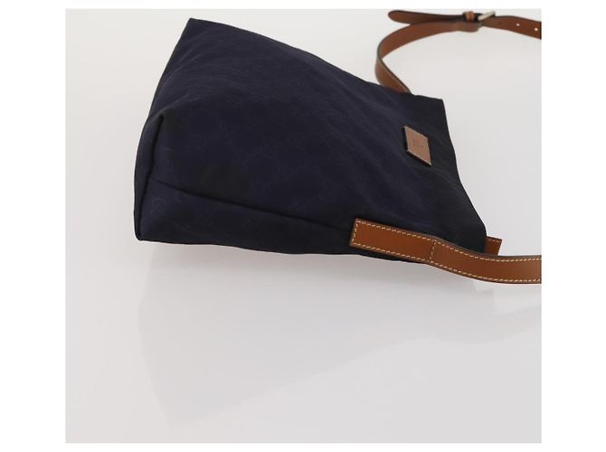 Borsa a tracolla GUCCI GG Canvas 2 Set Beige Navy Auth 185541 Blu navy - vista 12