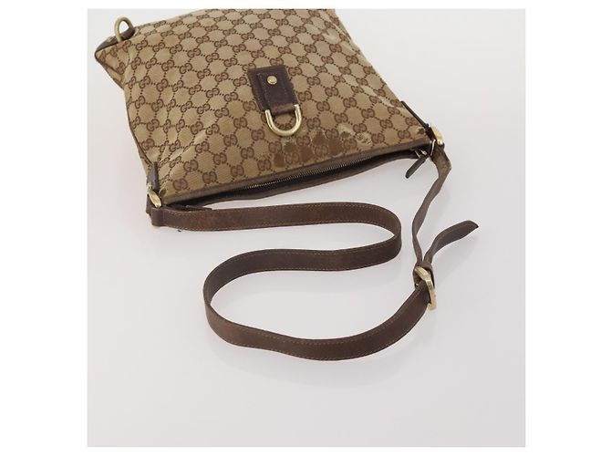 Borsa a tracolla GUCCI GG Canvas 2 Set Beige Navy Auth 185541 Blu navy - vista 5
