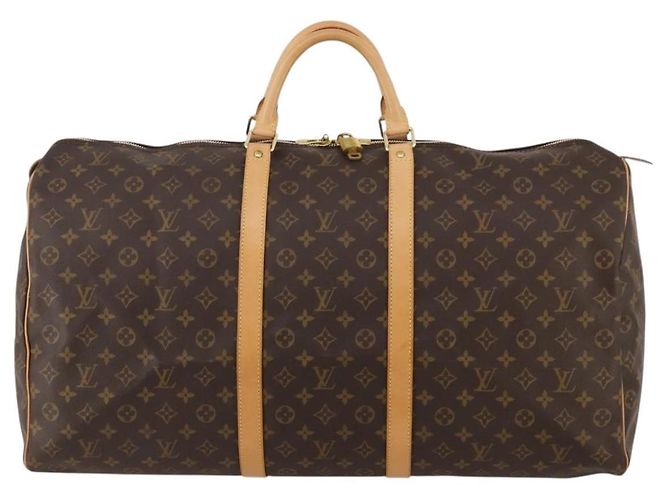 LOUIS VUITTON Monogram Keepall 60 Boston Bag M41422 LV Auth 188333SAV Monogramma - vista 13