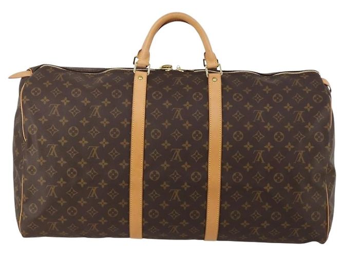 LOUIS VUITTON Monogram Keepall 60 Boston Bag M41422 LV Auth 188333SAV Monogramma - vista 2