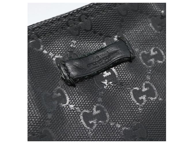 Borsa a tracolla GUCCI GG Implementation PVC Nero Argento Auth BA13608 - vista 14