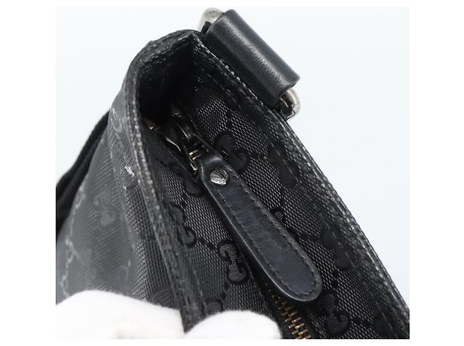 Borsa a tracolla GUCCI GG Implementation PVC Nero Argento Auth BA13608 - vista 15