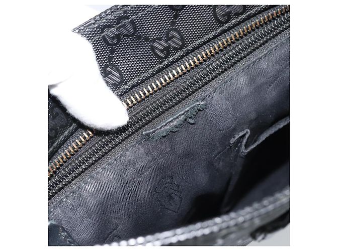 Borsa a tracolla GUCCI GG Implementation PVC Nero Argento Auth BA13608 - vista 16