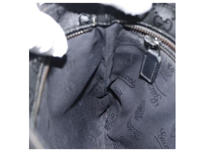 Borsa a tracolla GUCCI GG Implementation PVC Nero Argento Auth BA13608 - vista 19