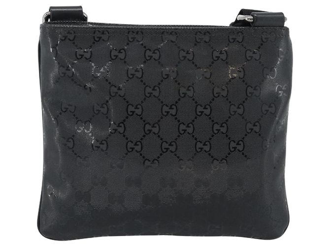 Borsa a tracolla GUCCI GG Implementation PVC Nero Argento Auth BA13608 - vista 3
