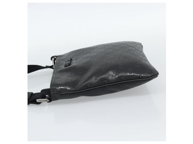 Borsa a tracolla GUCCI GG Implementation PVC Nero Argento Auth BA13608 - vista 4