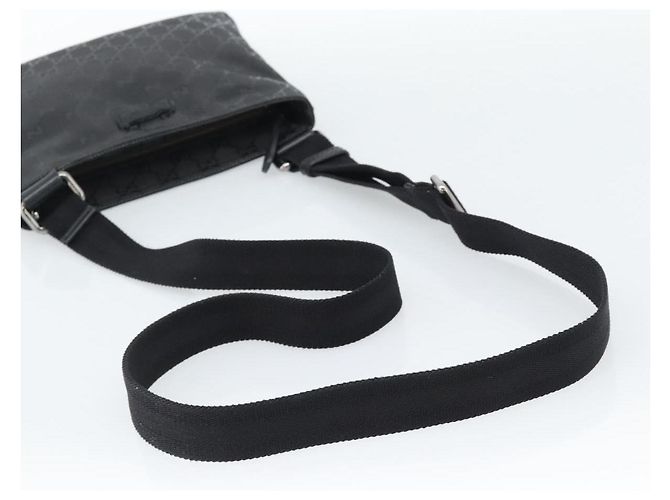 Borsa a tracolla GUCCI GG Implementation PVC Nero Argento Auth BA13608 - vista 7