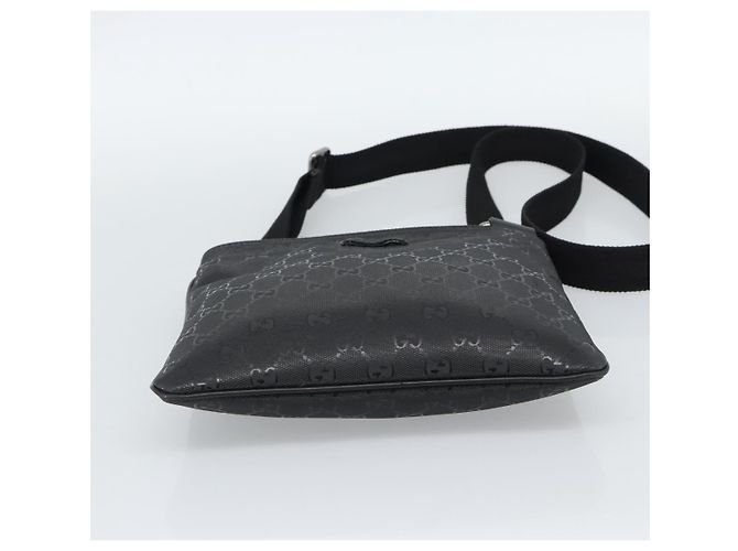 Borsa a tracolla GUCCI GG Implementation PVC Nero Argento Auth BA13608 - vista 9