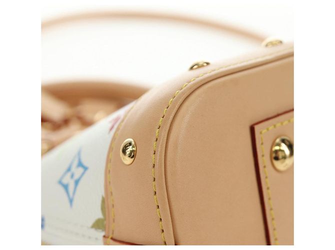 LOUIS VUITTON Monogram LV x TM Alma BB Hand Bag 2way White M13078 Auth 188884SM Bianco Monogramma - vista 16