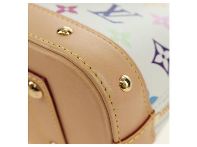 LOUIS VUITTON Monogram LV x TM Alma BB Hand Bag 2way White M13078 Auth 188884SM Bianco Monogramma - vista 19