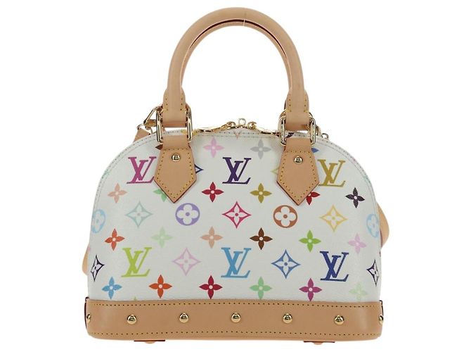 LOUIS VUITTON Monogram LV x TM Alma BB Hand Bag 2way White M13078 Auth 188884SM Bianco Monogramma - vista 2
