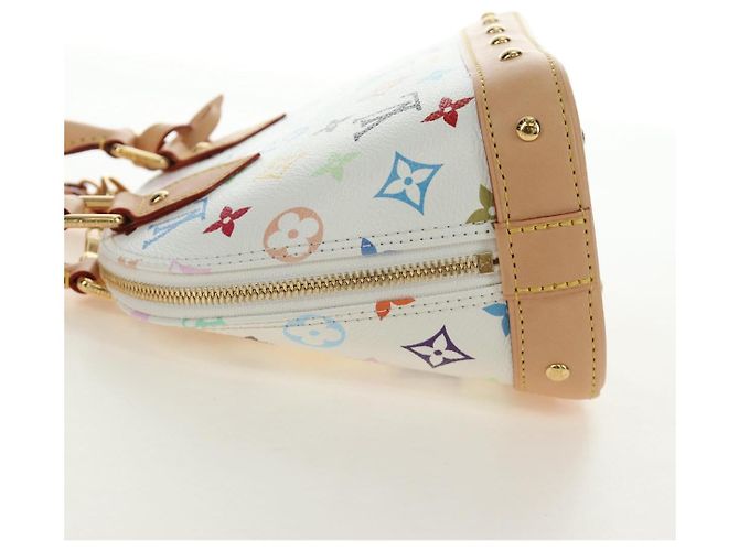 LOUIS VUITTON Monogram LV x TM Alma BB Hand Bag 2way White M13078 Auth 188884SM Bianco Monogramma - vista 3