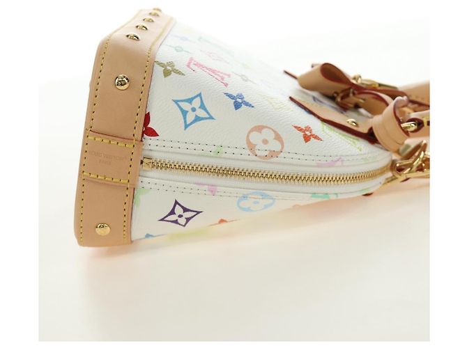 LOUIS VUITTON Monogram LV x TM Alma BB Hand Bag 2way White M13078 Auth 188884SM Bianco Monogramma - vista 4