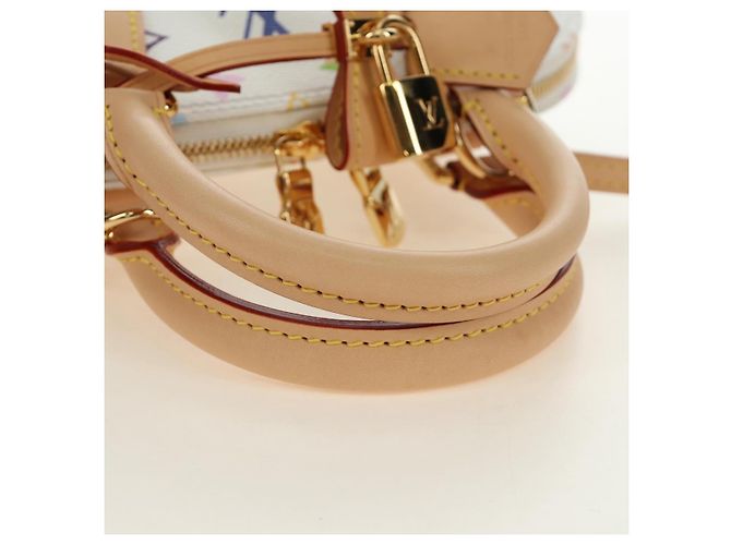 LOUIS VUITTON Monogram LV x TM Alma BB Hand Bag 2way White M13078 Auth 188884SM Bianco Monogramma - vista 7