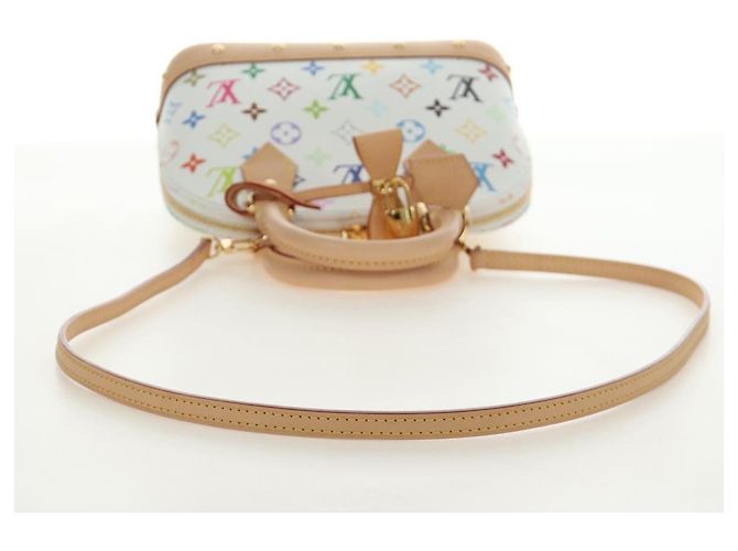 LOUIS VUITTON Monogram LV x TM Alma BB Hand Bag 2way White M13078 Auth 188884SM Bianco Monogramma - vista 9