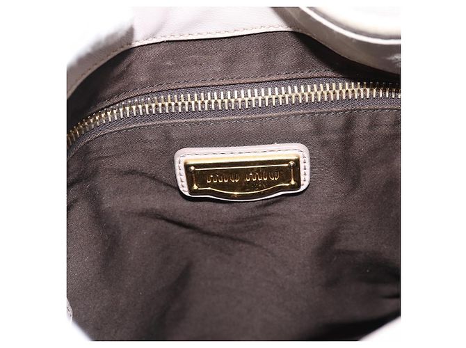 Borsa a Spalla Miu Miu Matelassé in Pelle 2way Rosa Oro Auth bs35641 D'oro - vista 25