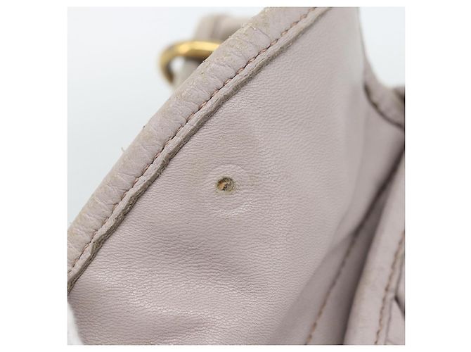 Borsa a Spalla Miu Miu Matelassé in Pelle 2way Rosa Oro Auth bs35641 D'oro - vista 31