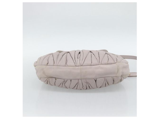 Borsa a Spalla Miu Miu Matelassé in Pelle 2way Rosa Oro Auth bs35641 D'oro - vista 5