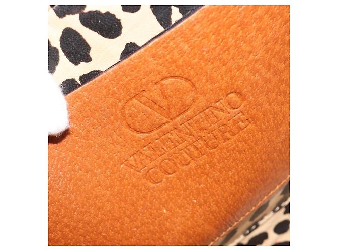 Borsa a mano VALENTINO in pelle marrone oro Auth bs35674 D'oro - vista 17