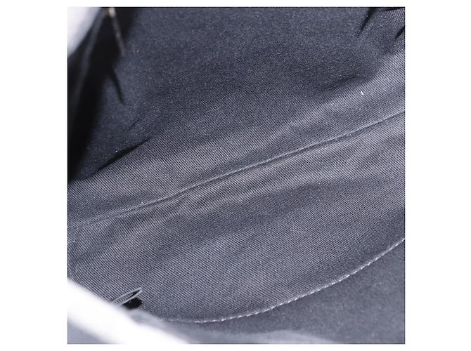 CHANEL Deauville Line Chain Canvas Tote Bag Grau Silber CC Authentisch bs35696 Braun - Ansicht 11