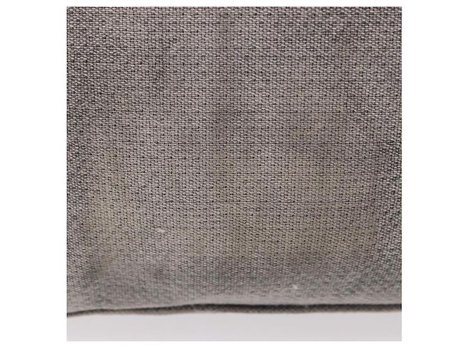 CHANEL Deauville Line Chain Canvas Tote Bag Grau Silber CC Authentisch bs35696 Braun - Ansicht 3