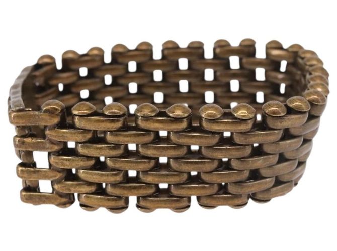 Bracciale CHANEL Metallo Tonalità Oro CC Auth BA13634M - vista 4