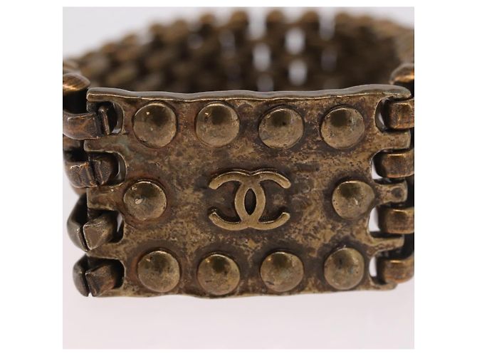 Bracciale CHANEL Metallo Tonalità Oro CC Auth BA13634M - vista 6