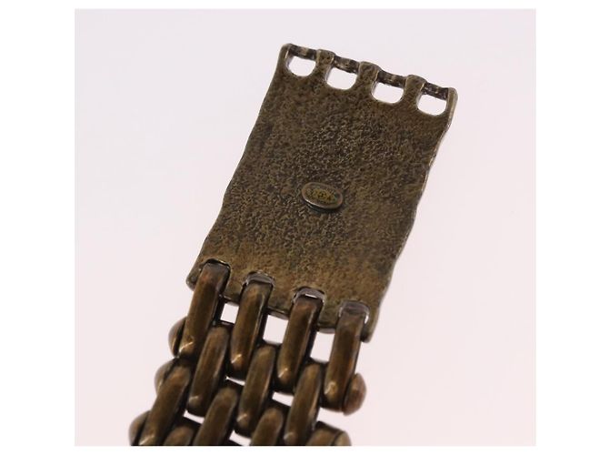 Bracciale CHANEL Metallo Tonalità Oro CC Auth BA13634M - vista 7