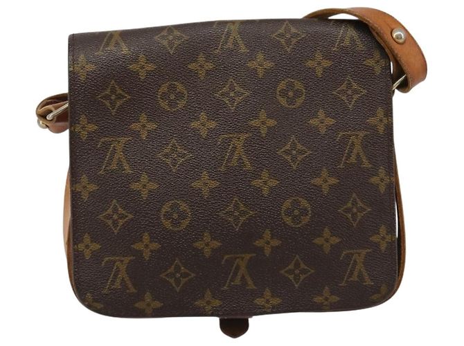 LOUIS VUITTON Borsa a Spalla Monogram Cartouchiere MM M51253 LV Auth BA13507 Monogramma - vista 2