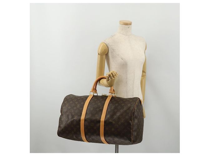 LOUIS VUITTON Borsa Boston Monogram Keepall 45 M41428 LV Auth 187449A Monogramma - vista 21