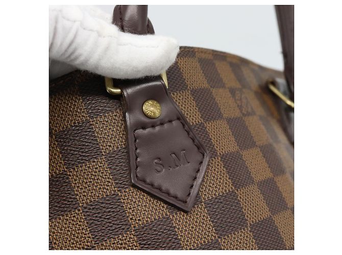 LOUIS VUITTON Damier Ebene Sac Plat Hand Bag N51140 LV Auth 187439 - vista 10