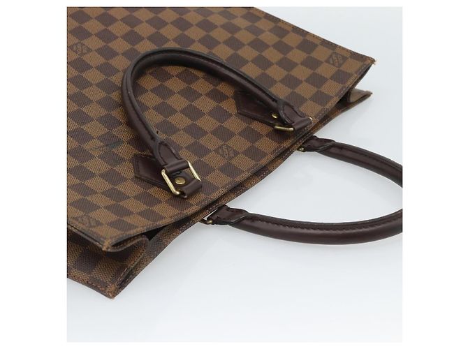 LOUIS VUITTON Damier Ebene Sac Plat Hand Bag N51140 LV Auth 187439 - vista 6