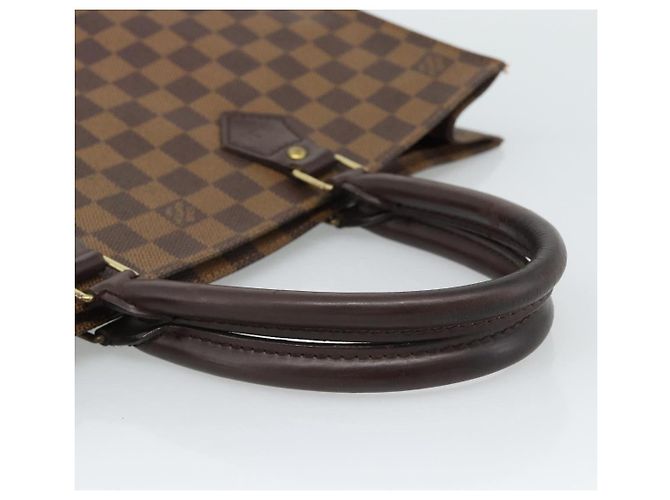 LOUIS VUITTON Damier Ebene Sac Plat Hand Bag N51140 LV Auth 187439 - vista 7