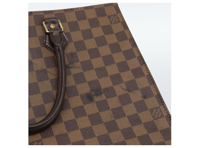 LOUIS VUITTON Damier Ebene Sac Plat Hand Bag N51140 LV Auth 187439 - vista 9