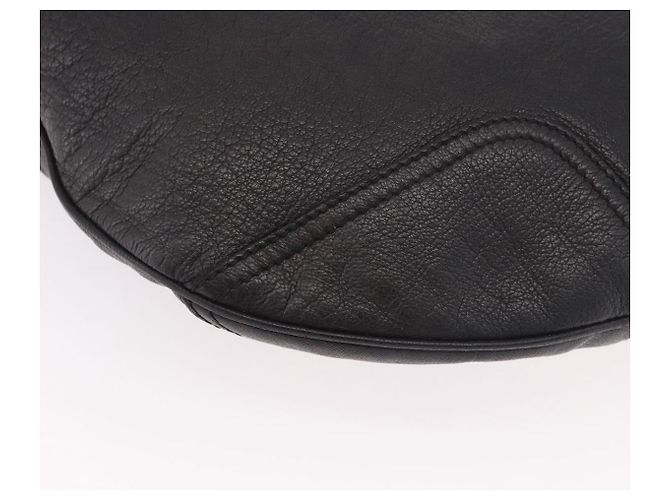 Borsa a Spalla GUCCI in Pelle Nera e Oro 162882 Auth 189322A Nero D'oro - vista 14