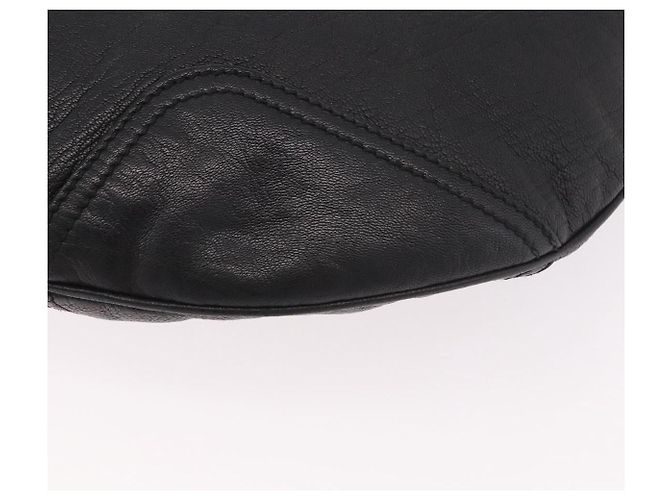 Borsa a Spalla GUCCI in Pelle Nera e Oro 162882 Auth 189322A Nero D'oro - vista 17