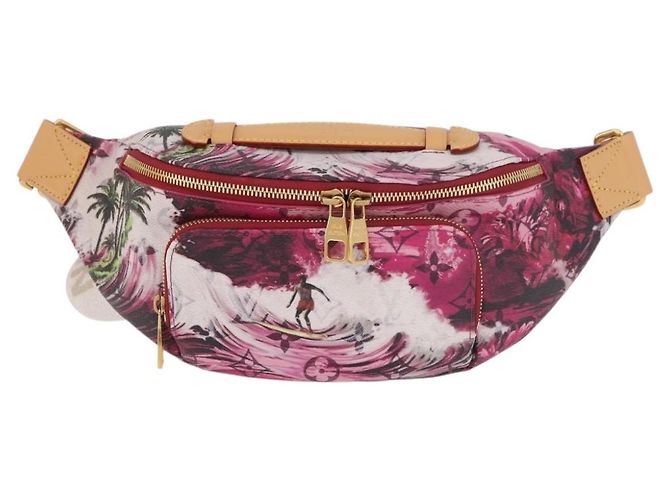LOUIS VUITTON Monogram Surfing Rush Bum Bag Pink M24987 LV Auth 184413SM Rosa Monogramma - vista 13