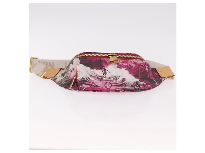 LOUIS VUITTON Monogram Surfing Rush Bum Bag Pink M24987 LV Auth 184413SM Rosa Monogramma - vista 5