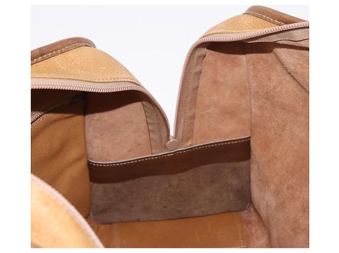 Borsa Boston LOEWE Anagram in pelle marrone oro Auth bs35675 D'oro - vista 17