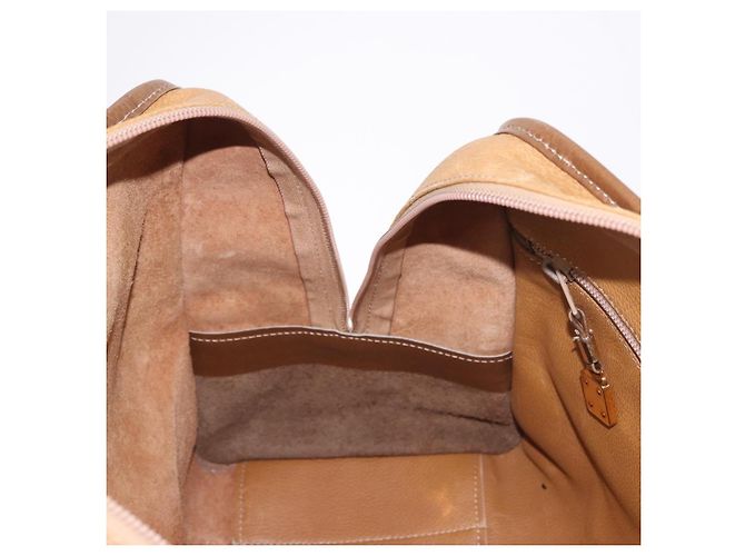 Borsa Boston LOEWE Anagram in pelle marrone oro Auth bs35675 D'oro - vista 18