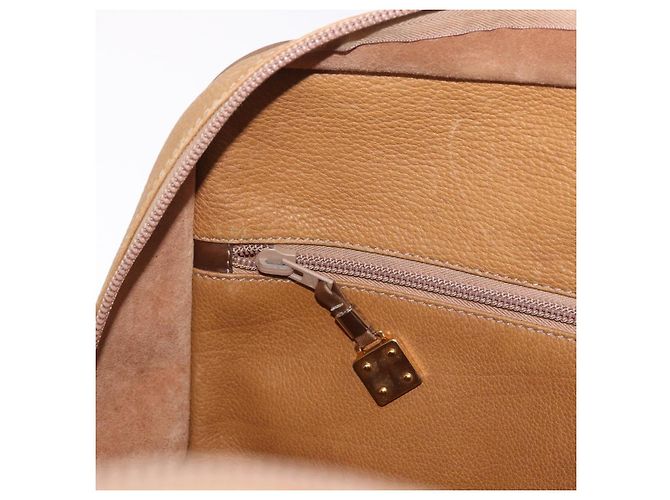 Borsa Boston LOEWE Anagram in pelle marrone oro Auth bs35675 D'oro - vista 19