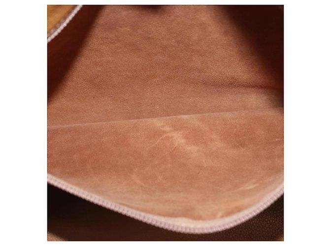 Borsa Boston LOEWE Anagram in pelle marrone oro Auth bs35675 D'oro - vista 20