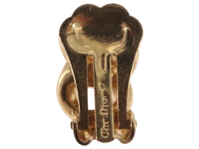Christian Dior Ohrringe aus Metall Goldton Auth BA13643 - Ansicht 5