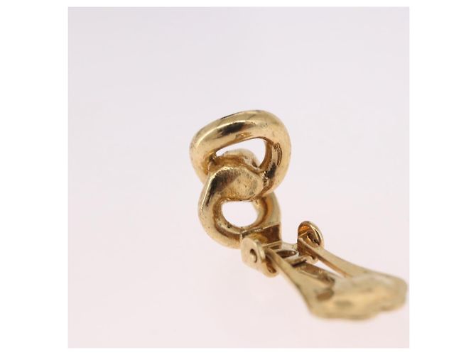 Christian Dior Ohrringe aus Metall Goldton Auth BA13643 - Ansicht 6