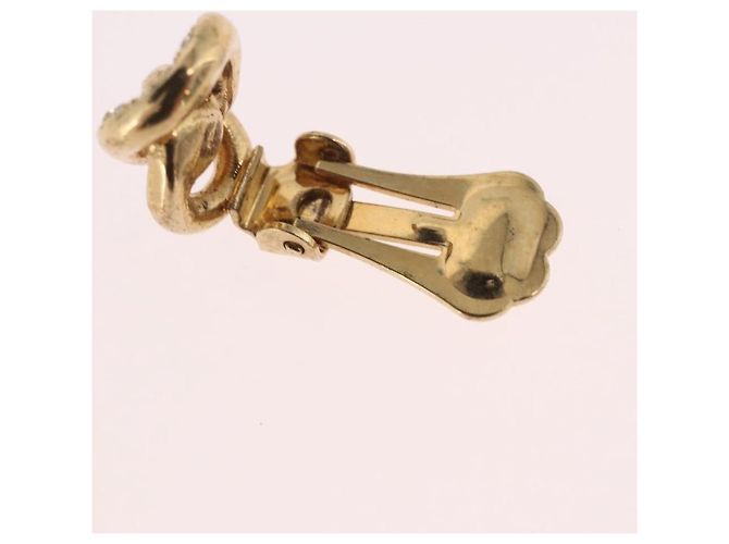 Christian Dior Ohrringe aus Metall Goldton Auth BA13643 - Ansicht 7