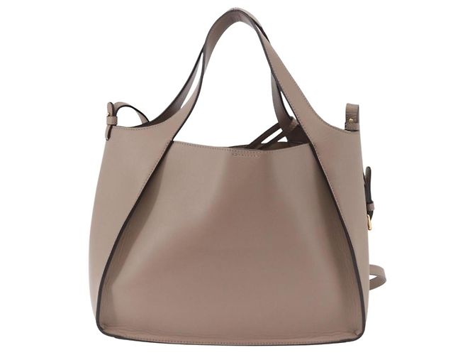Autre Marque Borsa Stella MacCartney in Pelle 2way Beige Oro 513860 Auth 188263A D'oro - vista 2