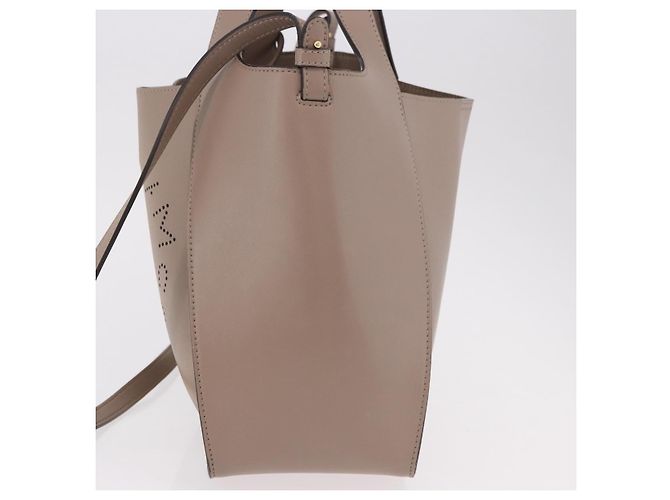 Autre Marque Borsa Stella MacCartney in Pelle 2way Beige Oro 513860 Auth 188263A D'oro - vista 3